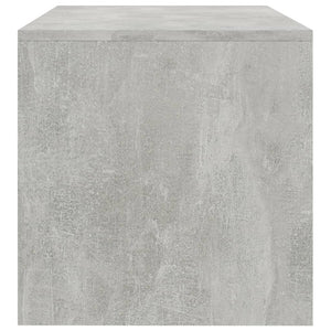 vidaXL Meuble TV gris béton 120x40x40 cm Bois d'ingénierie