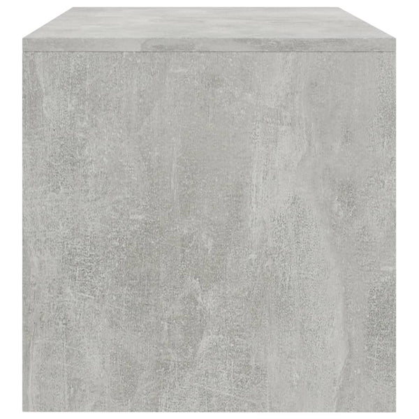 vidaXL Meuble TV gris béton 120x40x40 cm Bois d'ingénierie