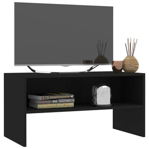 Schwarzer TV-Schrank 80x40 cm
