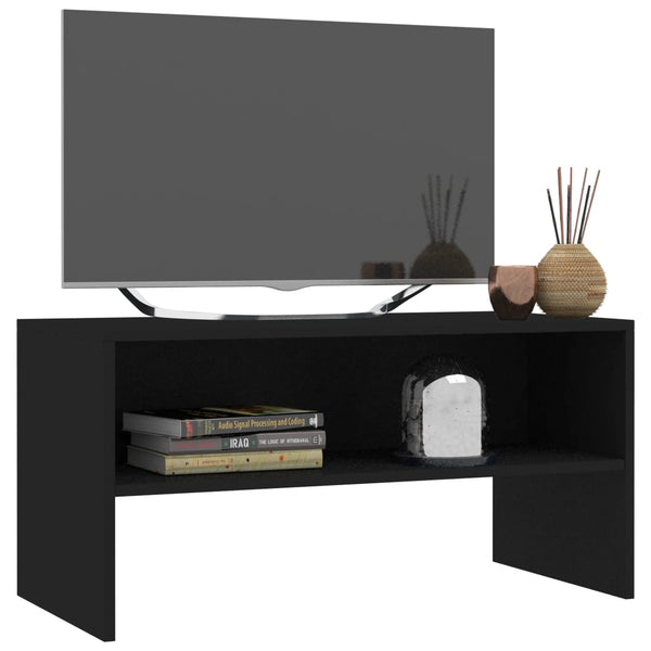 Schwarzer TV-Schrank 80x40 cm