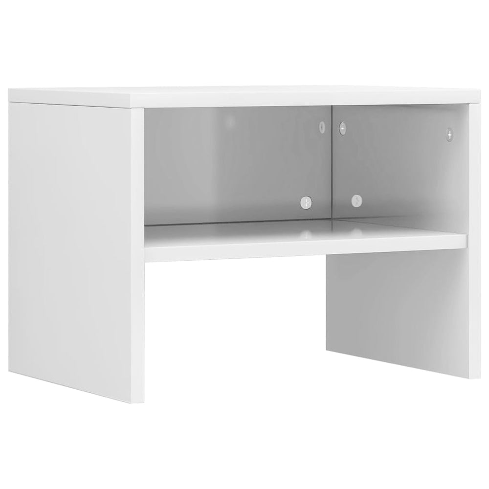 vidaXL High-Gloss White Nightstand 40x30x30 cm Engineered Wood