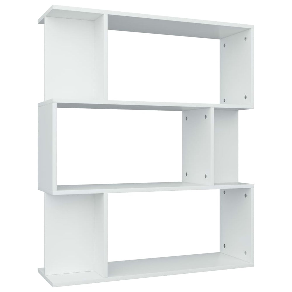 Weißes Bücherregal Raumteiler, 80cm