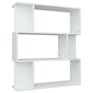 Weißes Bücherregal Raumteiler, 80cm