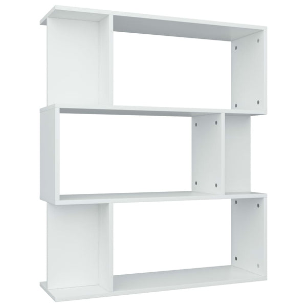 Weißes Bücherregal Raumteiler, 80cm