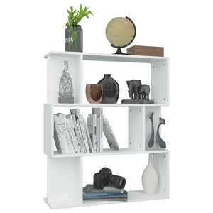 Weißes Bücherregal Raumteiler, 80cm
