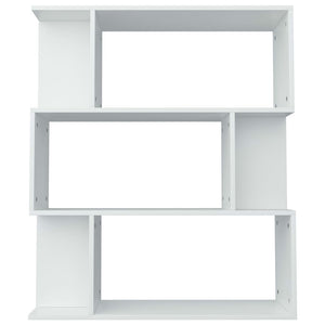 Weißes Bücherregal Raumteiler, 80cm