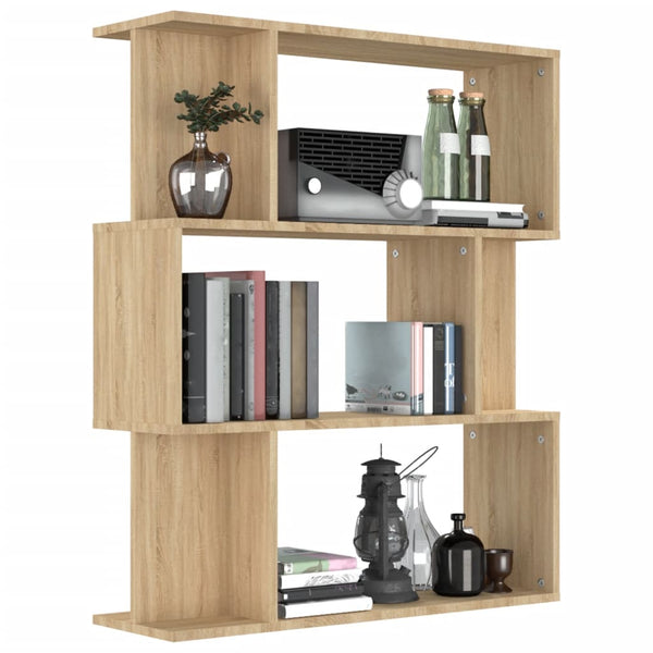 Sonoma Eiche Bücherregal Raumteiler 80x96 cm