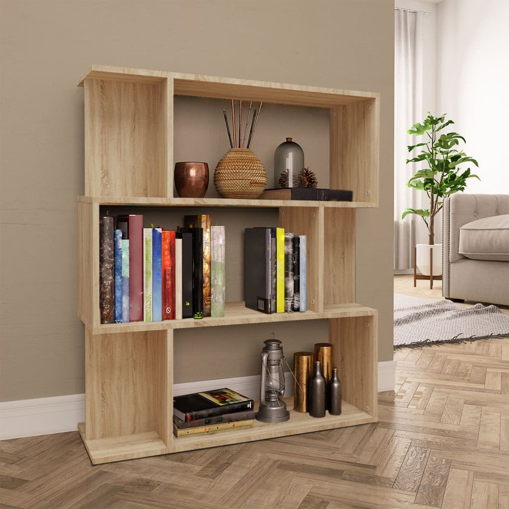 Sonoma Eiche Bücherregal Raumteiler 80x96 cm