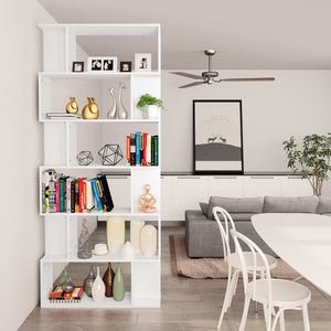 Weißes Bücherregal / Raumteiler 80x24x192 cm