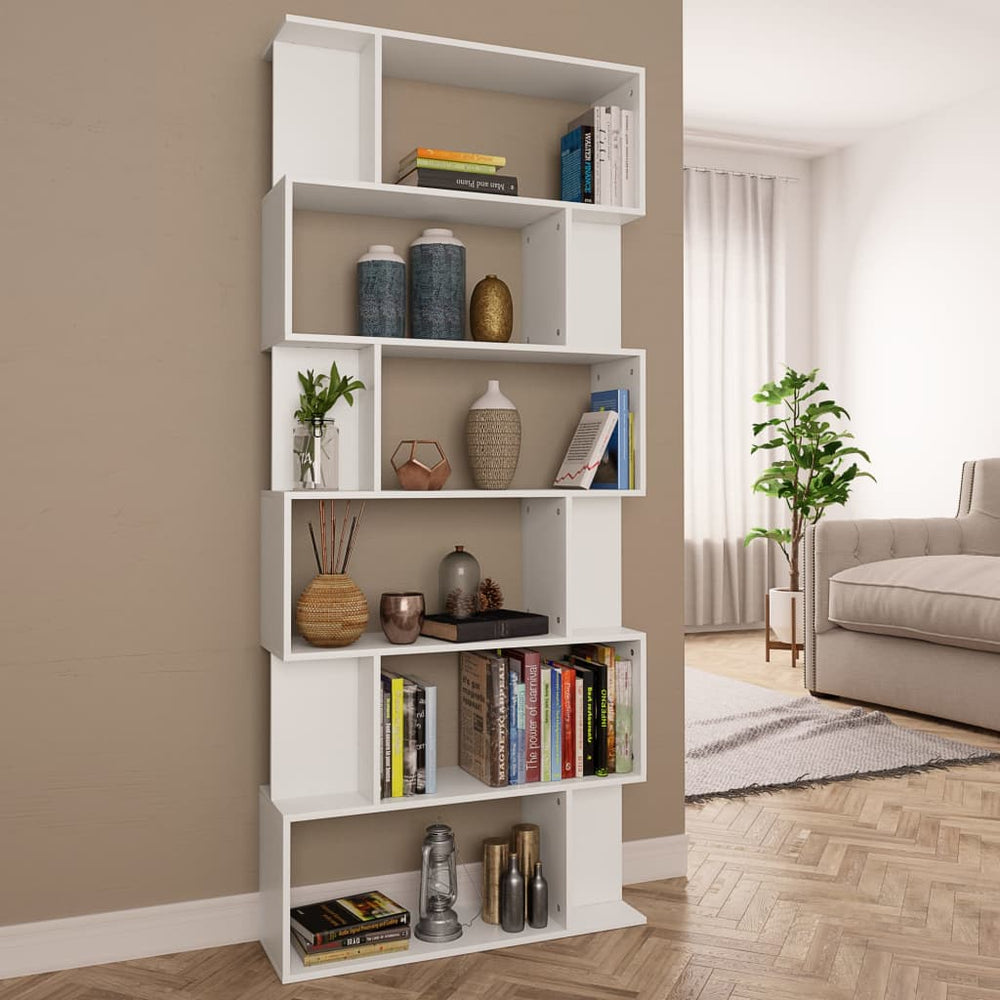 Weißes Bücherregal / Raumteiler 80x24x192 cm