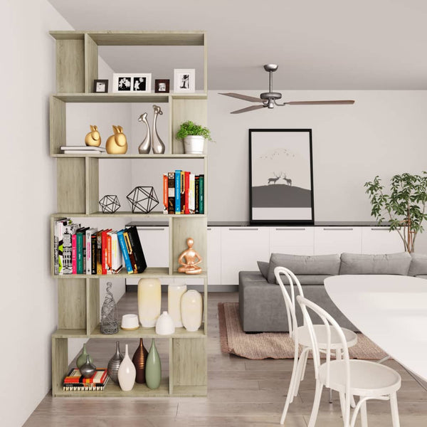 Sonoma Eiche Bücherregal Raumteiler 80x192 cm