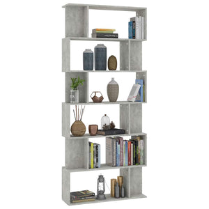 Betongraues Bücherregal/Raumteiler 80x192 cm