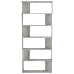 Betongraues Bücherregal/Raumteiler 80x192 cm