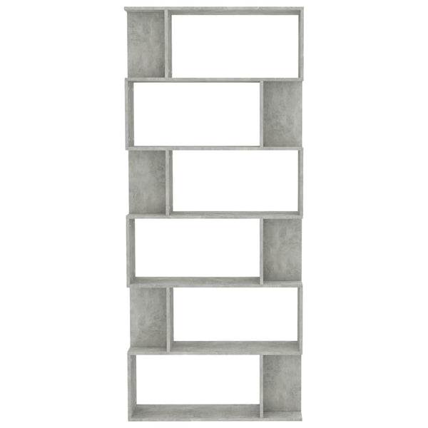 Betongraues Bücherregal/Raumteiler 80x192 cm