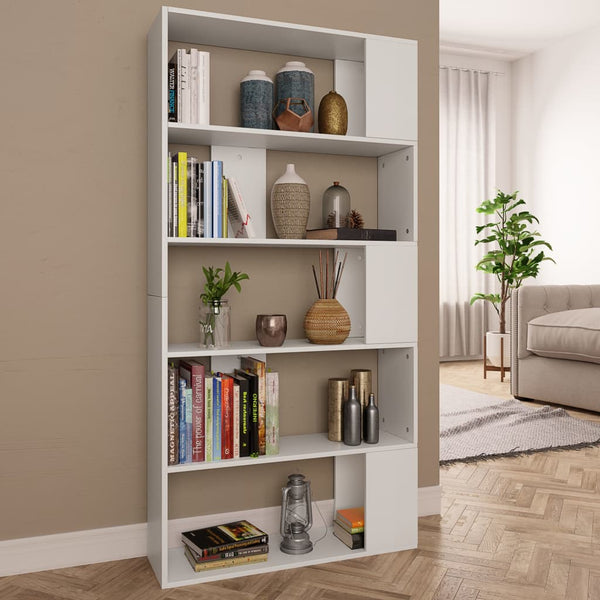 Weißes Bücherregal Raumteiler 80x159 cm