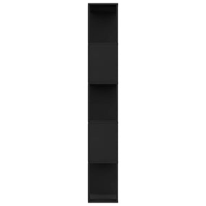 Schwarzes Bücherregal Raumteiler 80x159 cm
