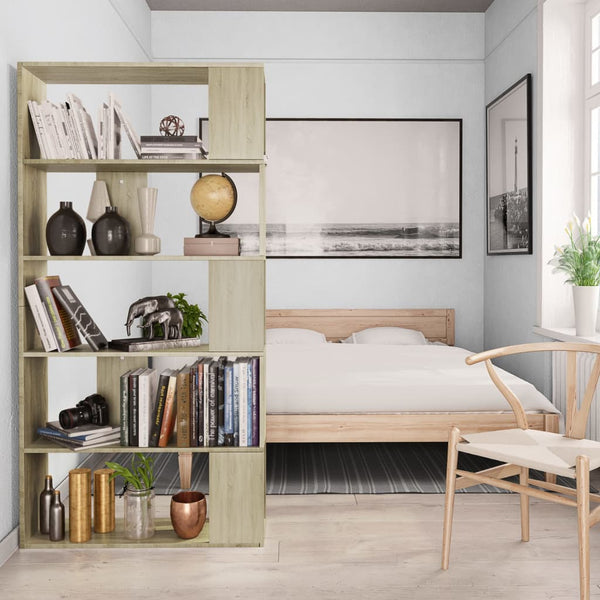 Sonoma Eiche Bücherregal Raumteiler 80x159 cm