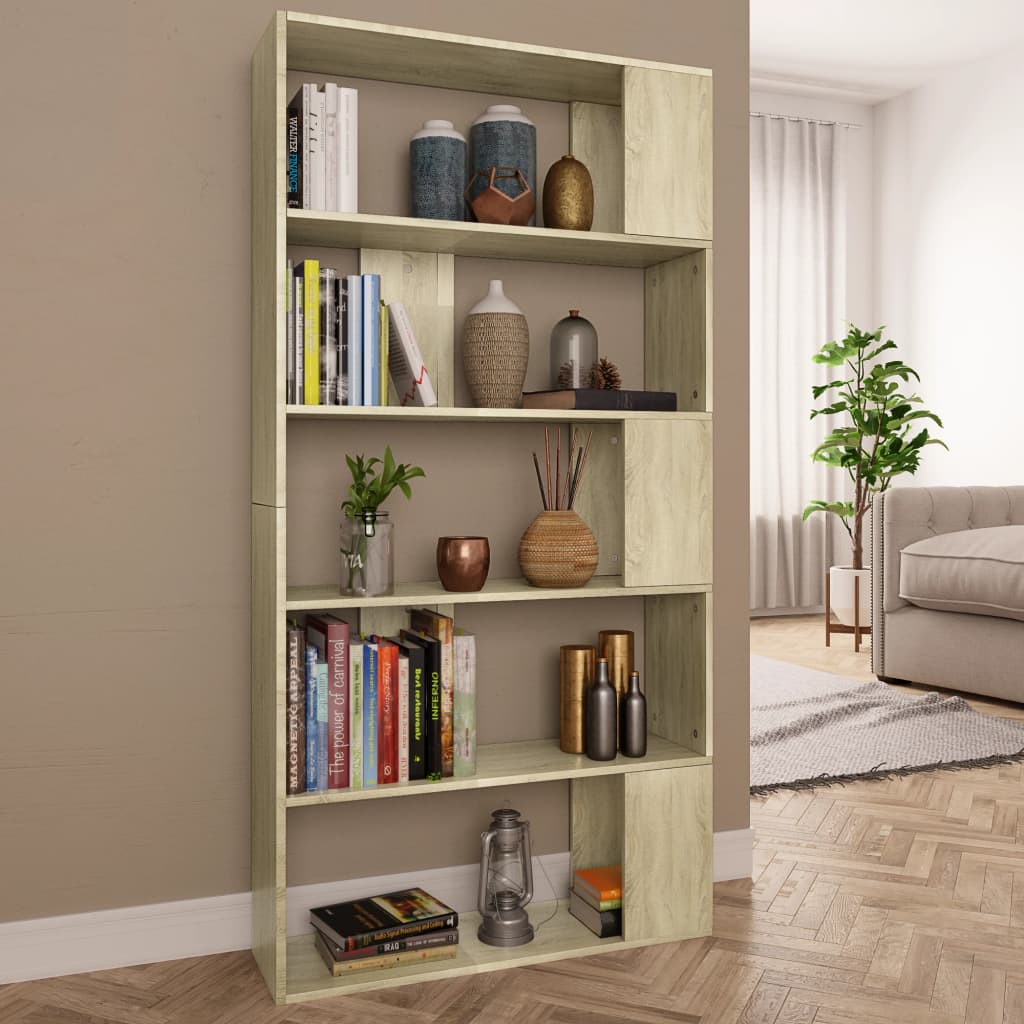Sonoma Eiche Bücherregal Raumteiler 80x159 cm