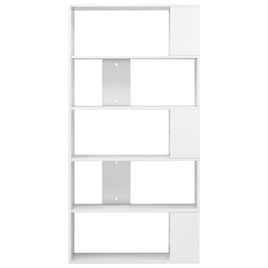 Hochglanz Bücherregal Weiß 80x24x159 cm