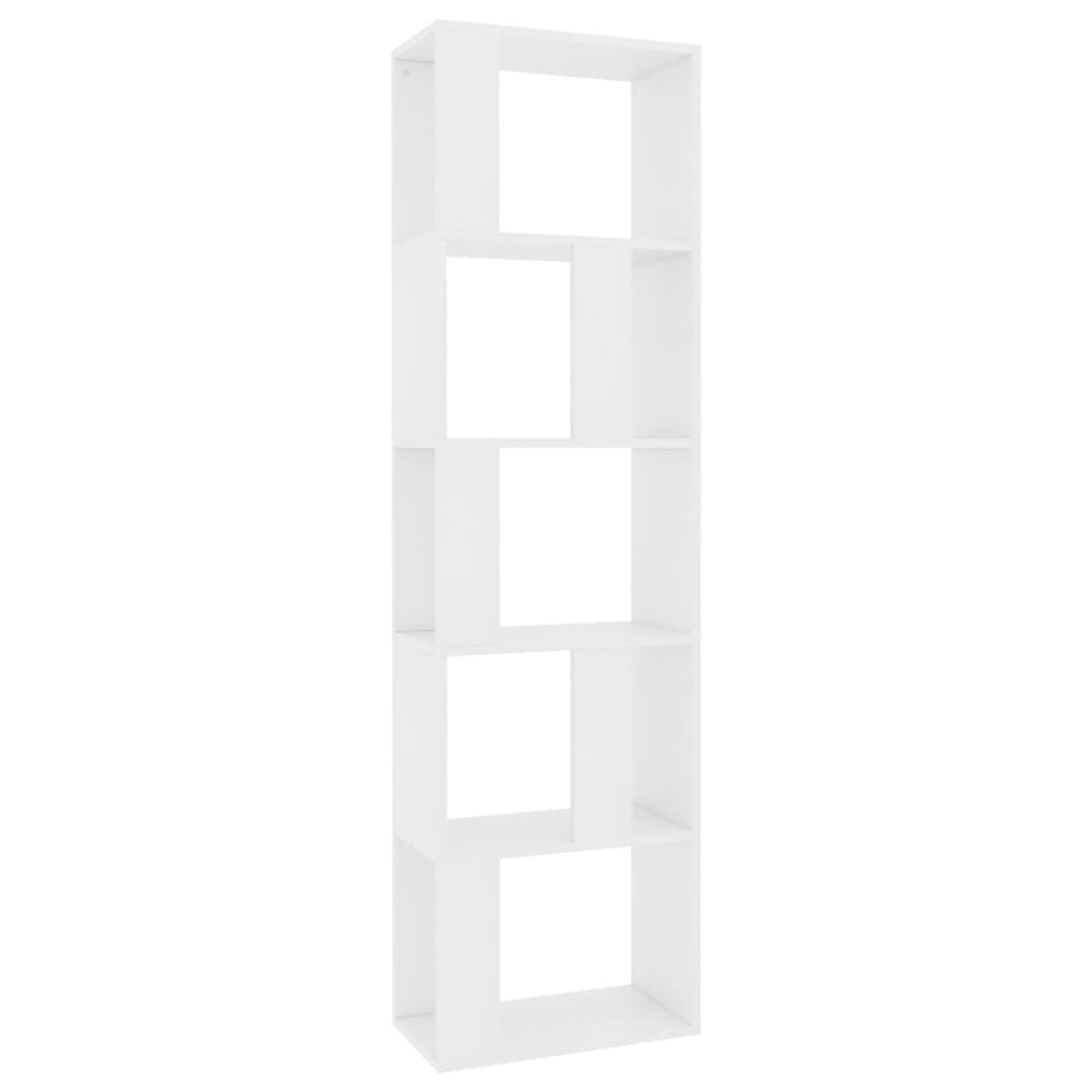 Weißes Bücherregal Raumteiler 45x24x159 cm