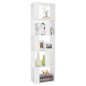 Weißes Bücherregal Raumteiler 45x24x159 cm
