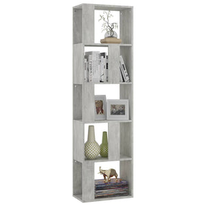 Betongraues Bücherregal/Raumteiler 159cm