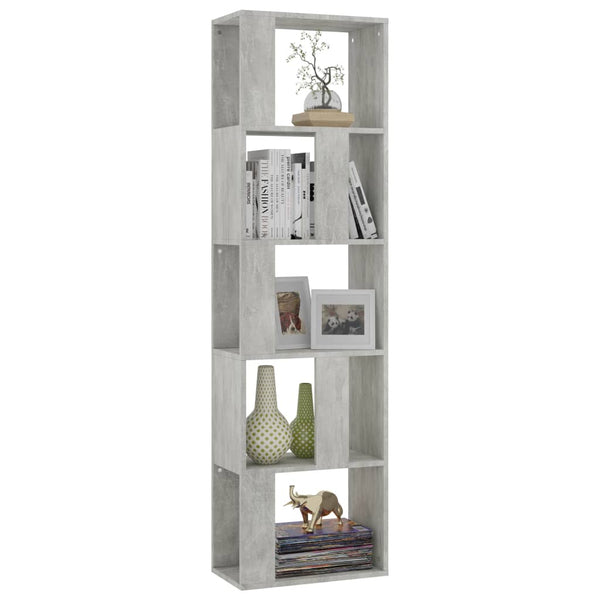 Betongraues Bücherregal/Raumteiler 159cm