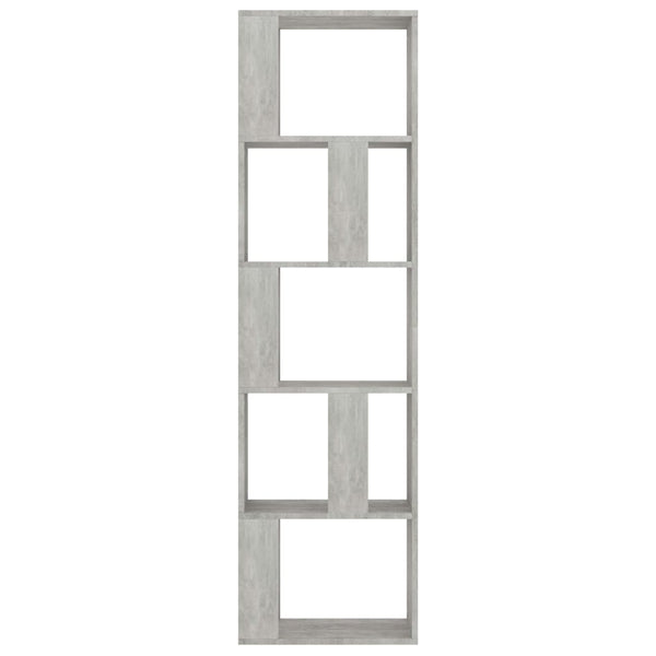 Betongraues Bücherregal/Raumteiler 159cm