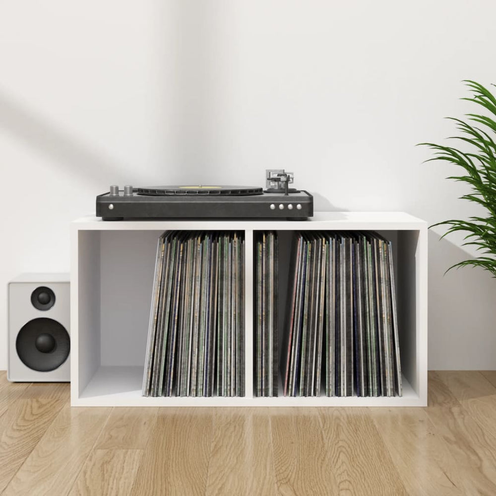 Schallplatten Aufbewahrungsbox Weiß