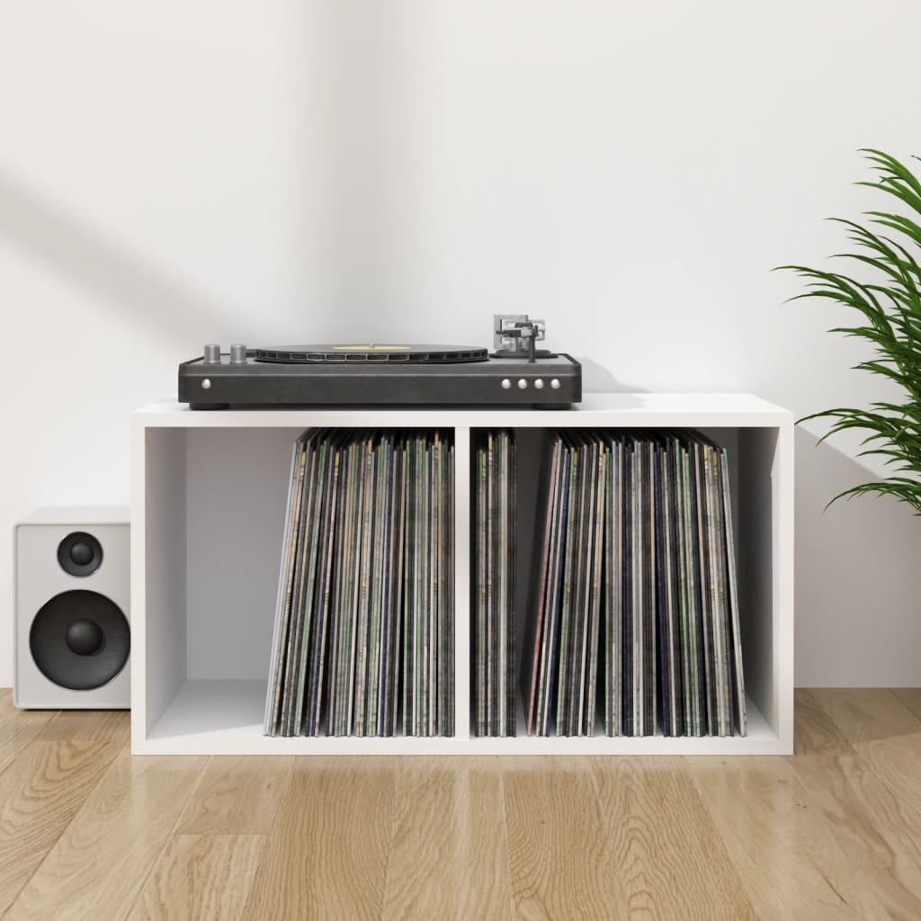 Schallplatten Aufbewahrungsbox Weiß