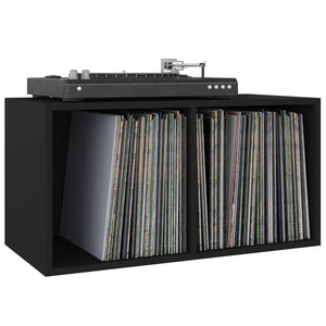 Schallplatten Aufbewahrungsbox Schwarz