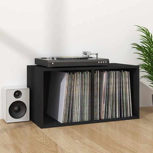 Schallplatten Aufbewahrungsbox Schwarz