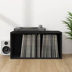 Schallplatten Aufbewahrungsbox Schwarz
