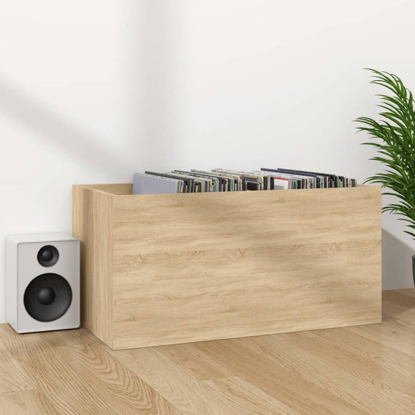 Schallplatten Aufbewahrungsbox Sonoma Eiche