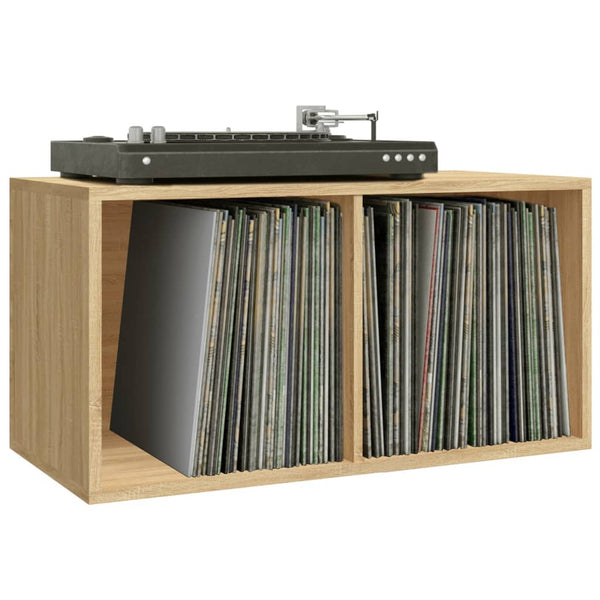 Schallplatten Aufbewahrungsbox Sonoma Eiche