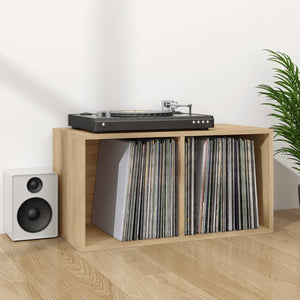 Schallplatten Aufbewahrungsbox Sonoma Eiche