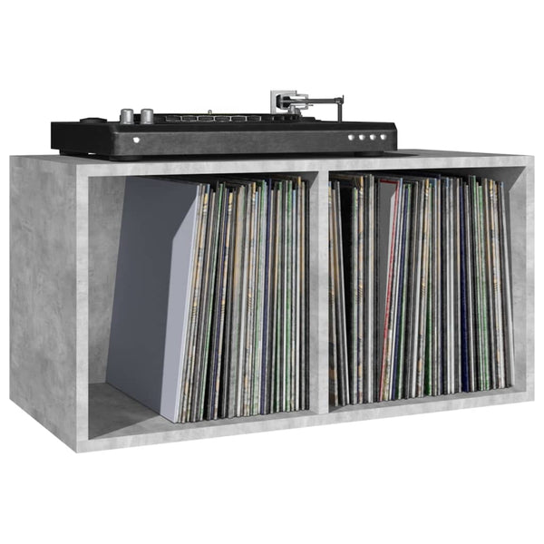 Schallplatten Aufbewahrungsbox Betongrau
