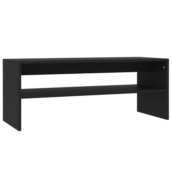 Schwarzer Couchtisch 100x40 cm