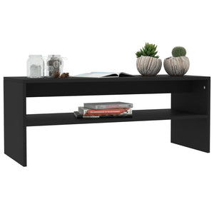 Schwarzer Couchtisch 100x40 cm