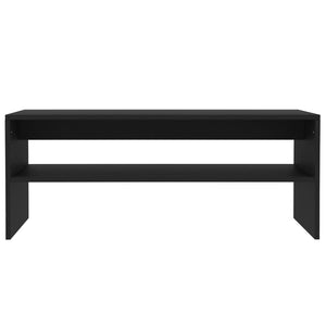 Schwarzer Couchtisch 100x40 cm