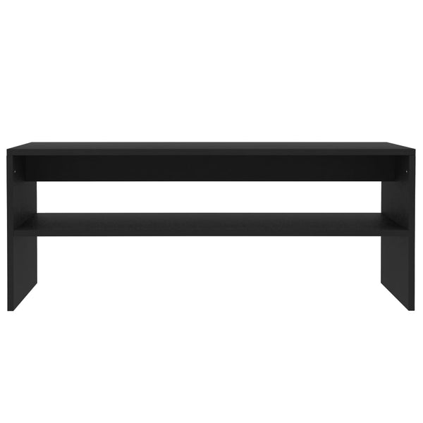 Schwarzer Couchtisch 100x40 cm