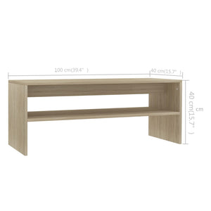 Sonoma Eiche Couchtisch 100x40 cm