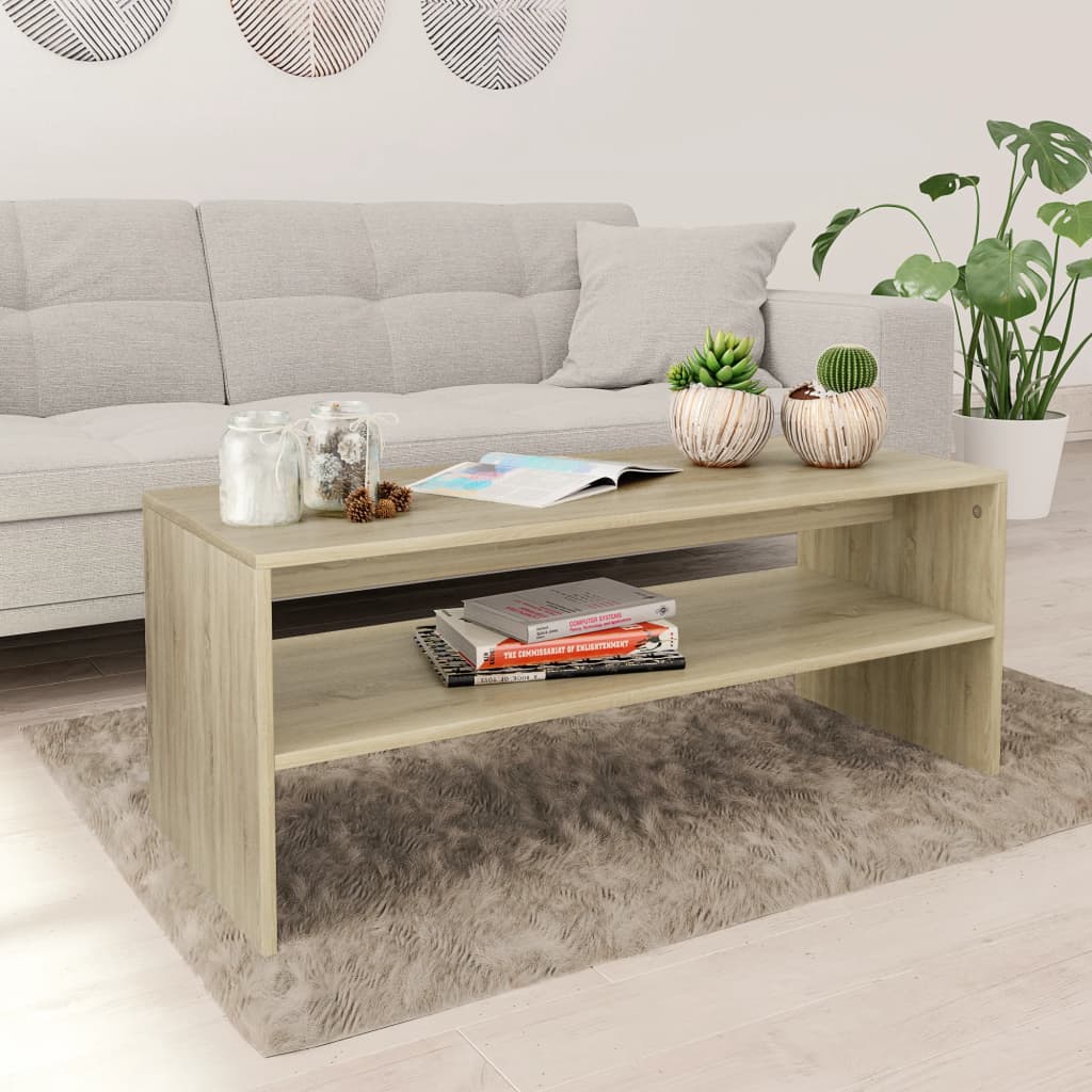 Sonoma Eiche Couchtisch 100x40 cm