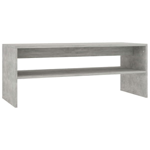 Betongrauer Couchtisch 100x40 cm