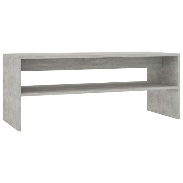 Betongrauer Couchtisch 100x40 cm
