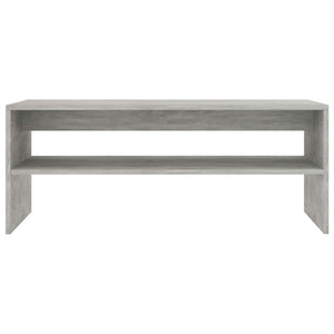 Betongrauer Couchtisch 100x40 cm