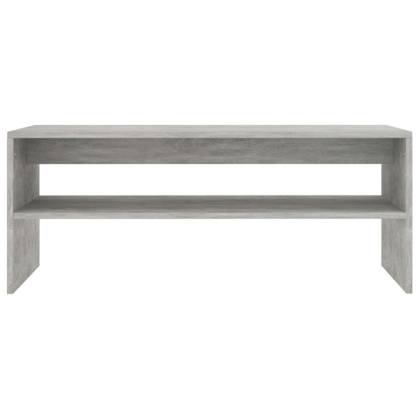 Betongrauer Couchtisch 100x40 cm