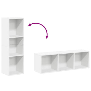 vidaXL Bibliothèque/meuble TV Blanc 36x30x114 cm Bois d'ingénierie