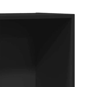Schwarzes Bücherregal/TV-Schrank 36x30x114 cm