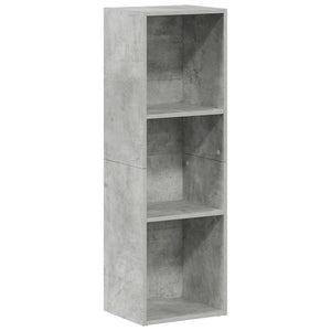 vidaXL Bibliothèque/Meuble TV Gris béton 36x30x114 cm Bois d'ingénierie